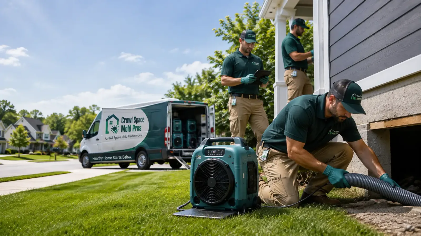 Crawl Space Mold Removal in Dunlap, IA